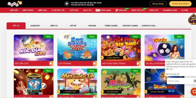 Nhà cái Lode88 có đa dạng game hay